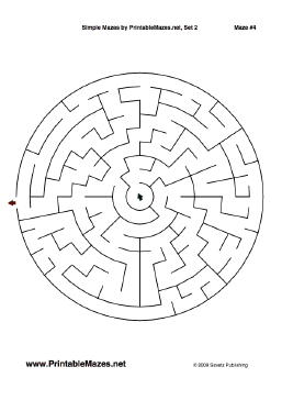 Simple Mazes Set 2 — "Easy As Pie" maze