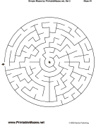 Simple Mazes Set 2 — "Easy As Pie" maze