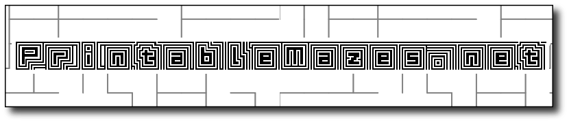 Printable Mazes