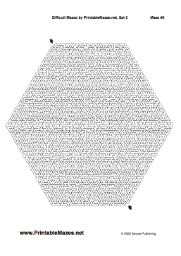 Difficult Mazes Set 2 — "Baffling" maze