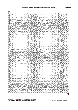 Difficult Mazes Set 5 — "Taxing" maze