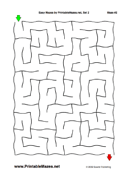Easy Mazes Set 2 — "Leisurely" maze
