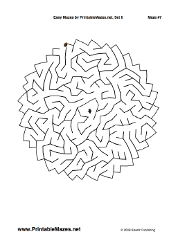 Easy Mazes Set 6 — "Piece of Cake" maze