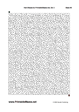 Hard Mazes Set 3 — "Tough" maze