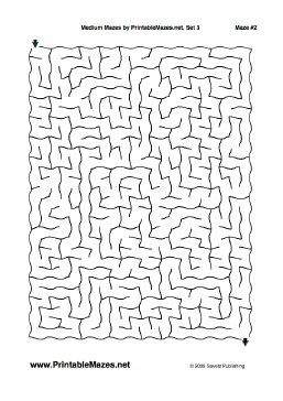 Medium Mazes Set 3 — "Relaxed" maze