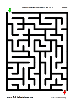 Simple Mazes Set 3 — "Elementary" maze