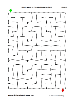 Simple Mazes Set 6 — "Simple As A-B-C" maze