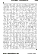 Difficult Mazes Set 4 — "Formidable" maze